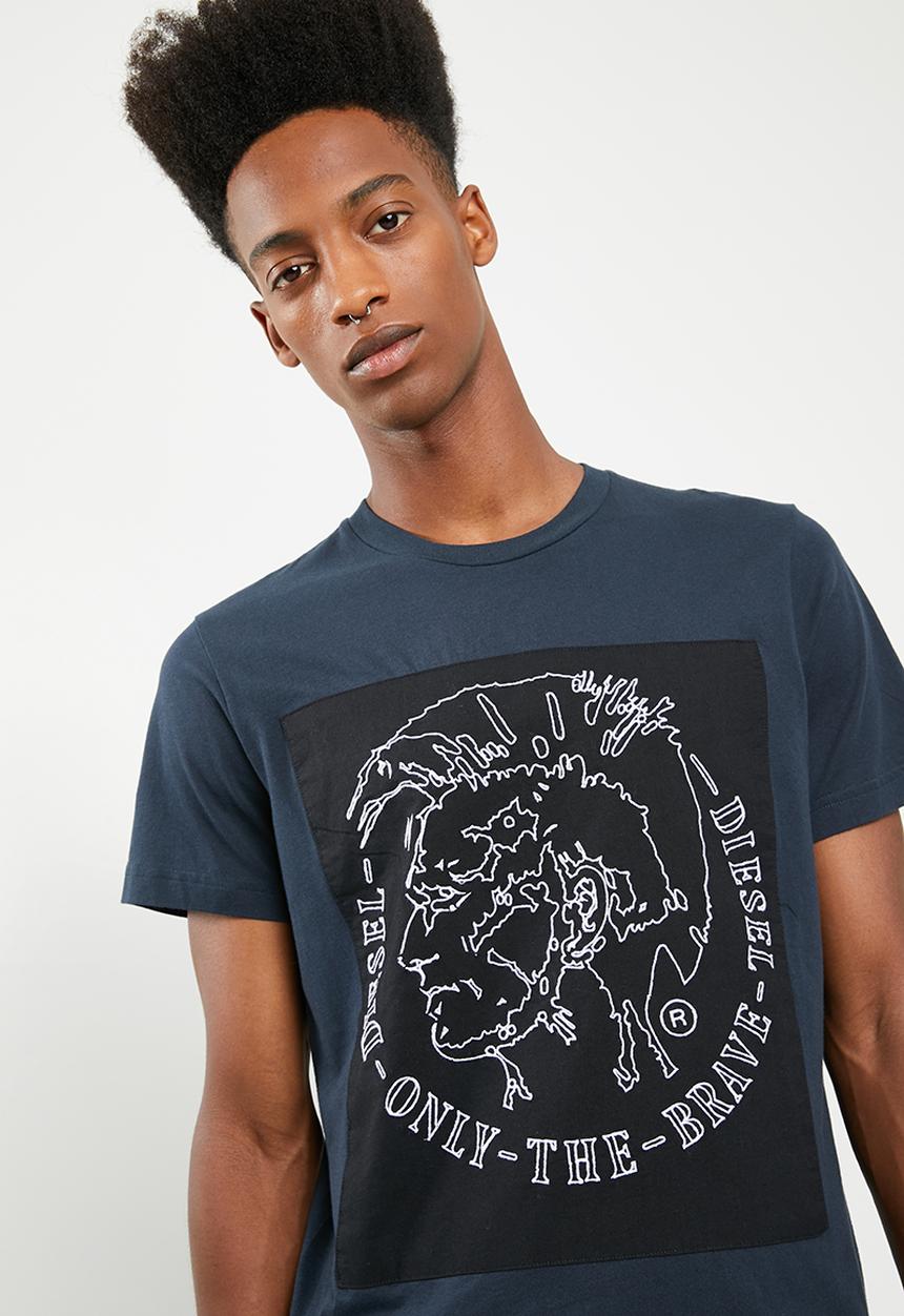Diesel  - T- Edward crew short sleeve T-shirt - navy