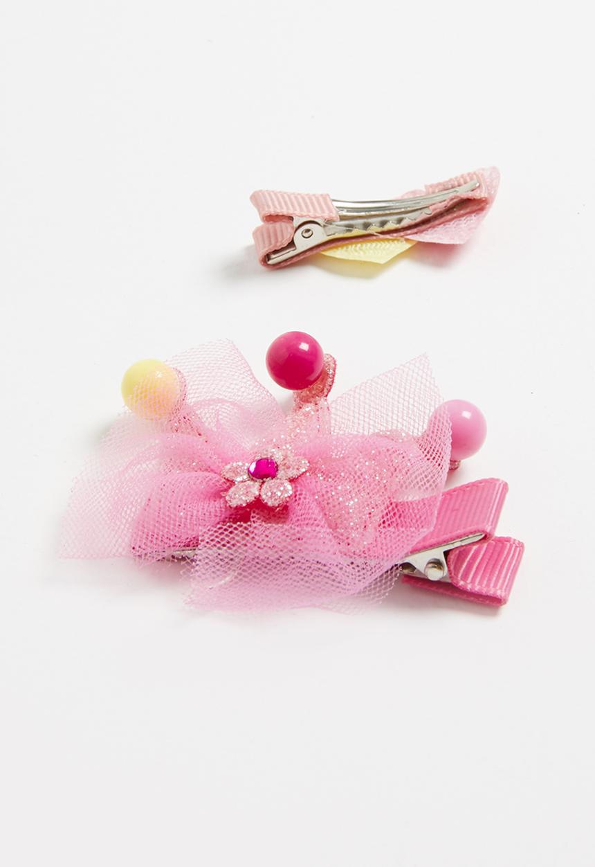 Pop Candy - Glitter detailed hair clip - pink