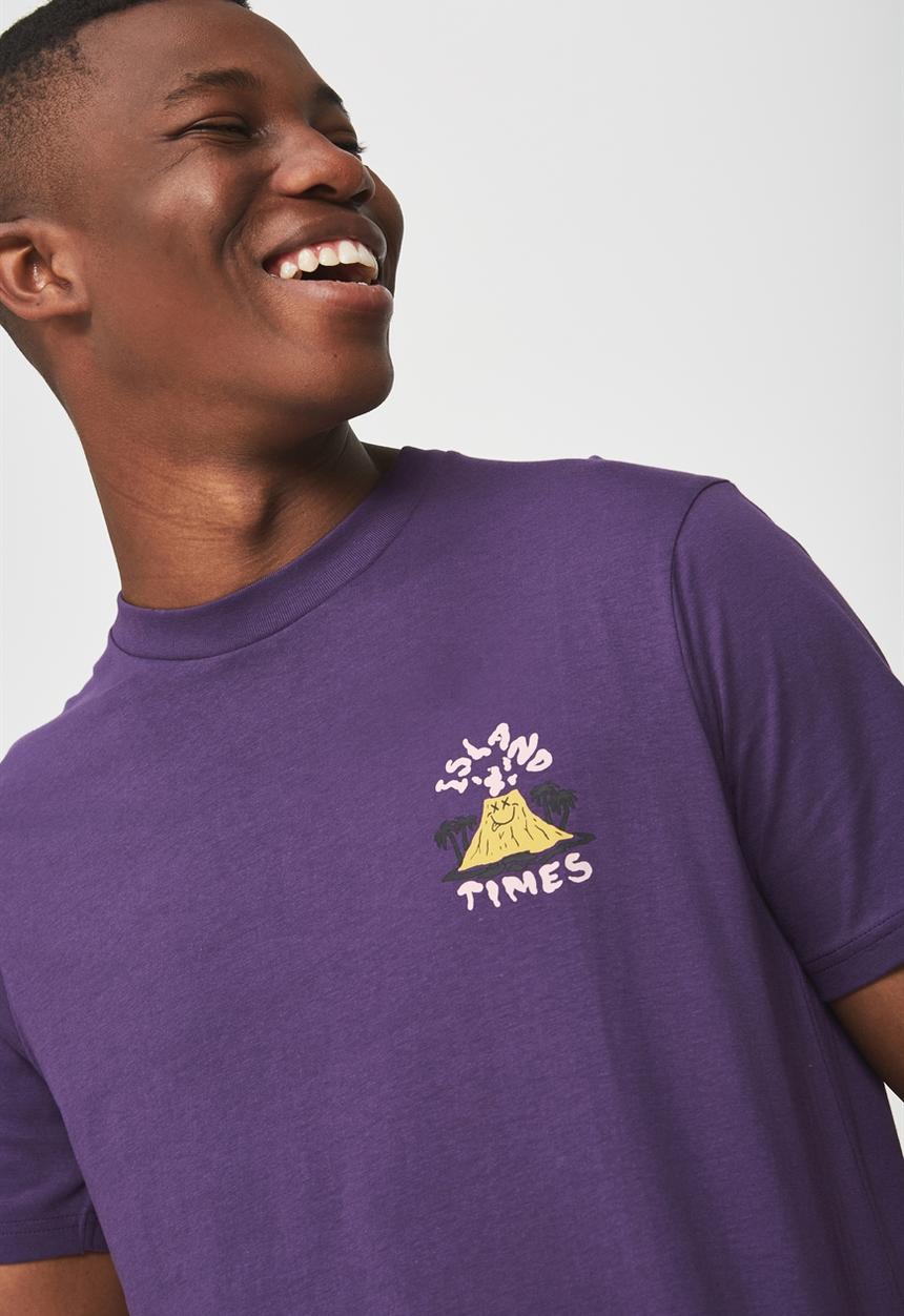 Cotton On - Tbar short sleeve tee  - purple
