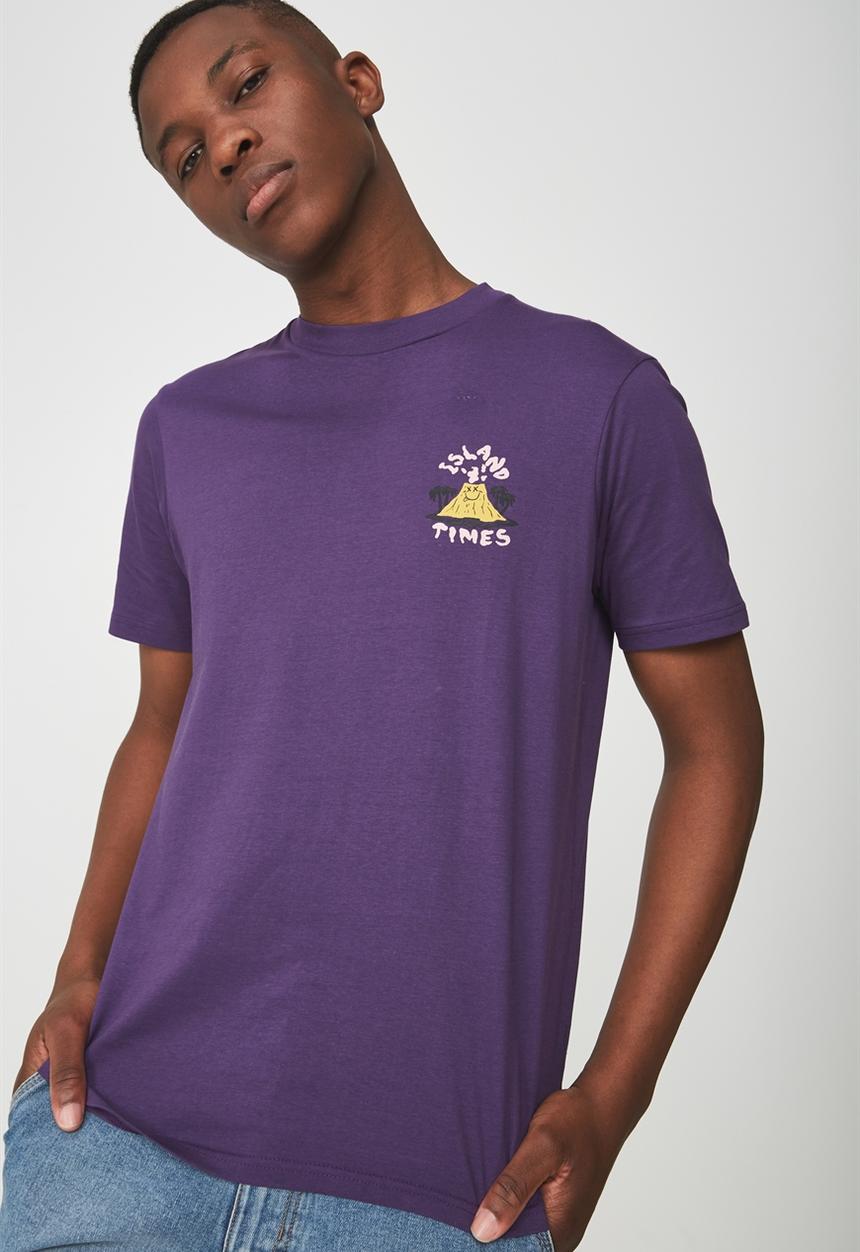 Cotton On - Tbar short sleeve tee  - purple