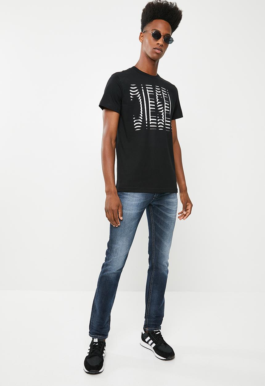 Diesel  - T- Diego crew short sleeve T-shirt - black