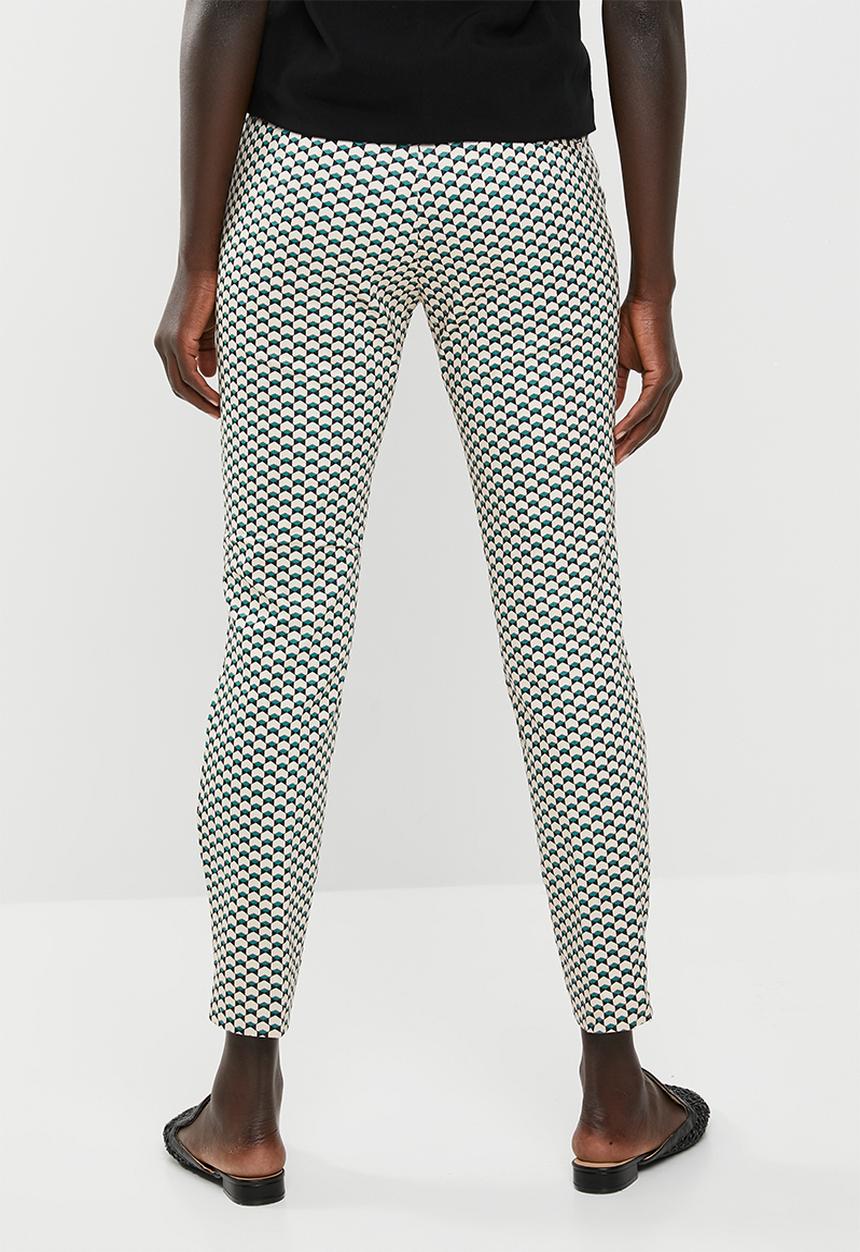 edit - Straight cut printed pants - multi