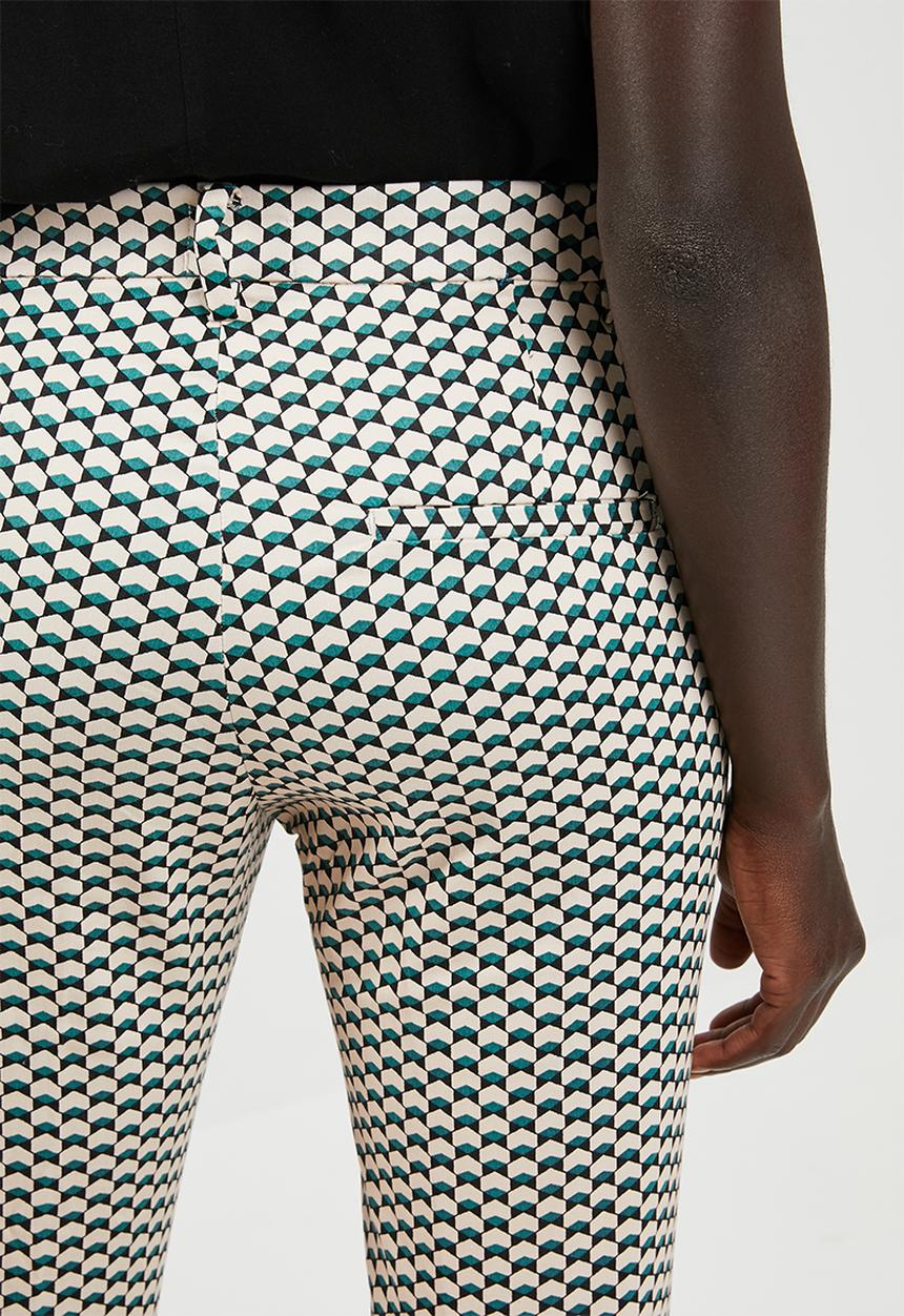 edit - Straight cut printed pants - multi