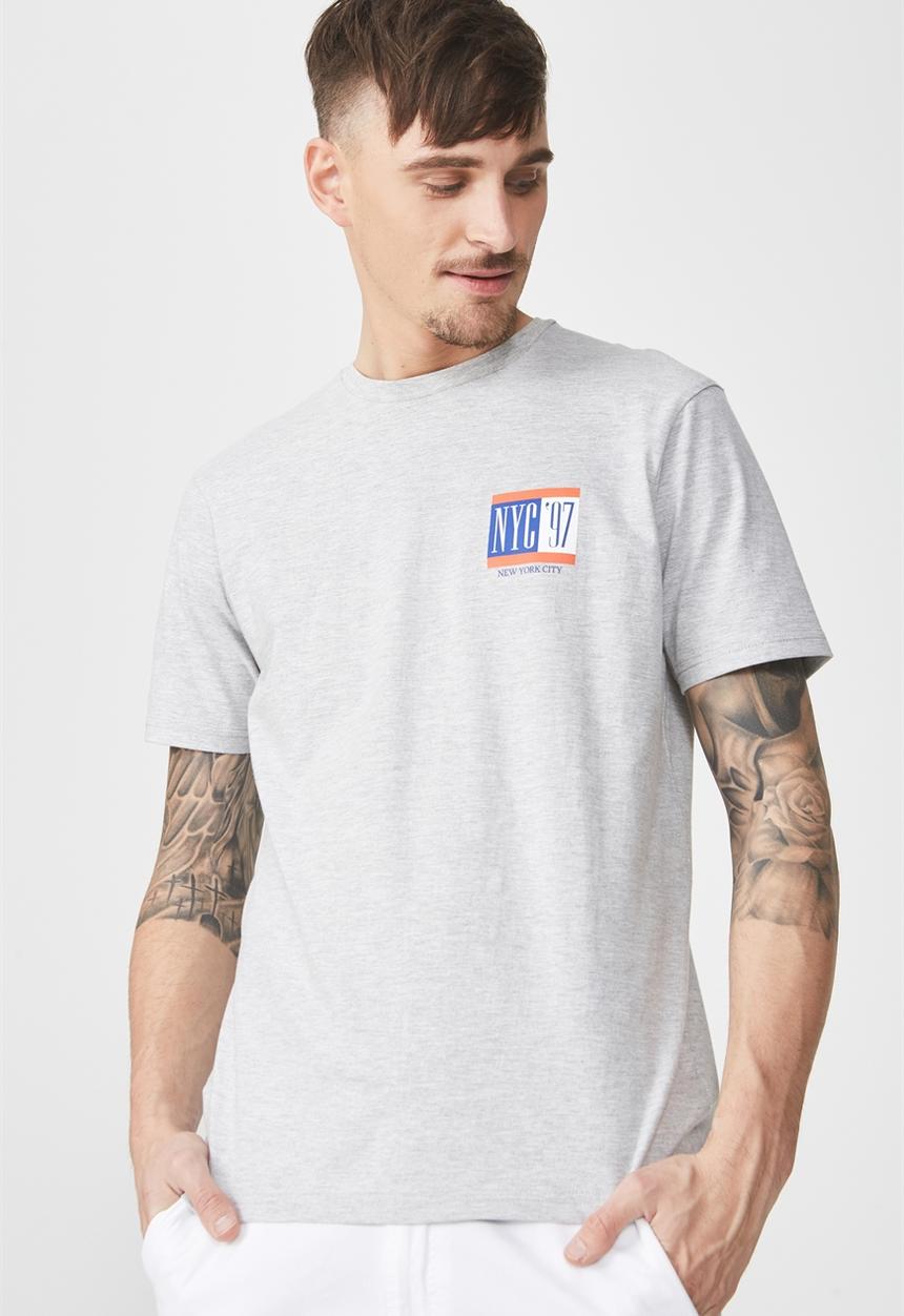 Cotton On - Tbar short sleeve tee  - grey