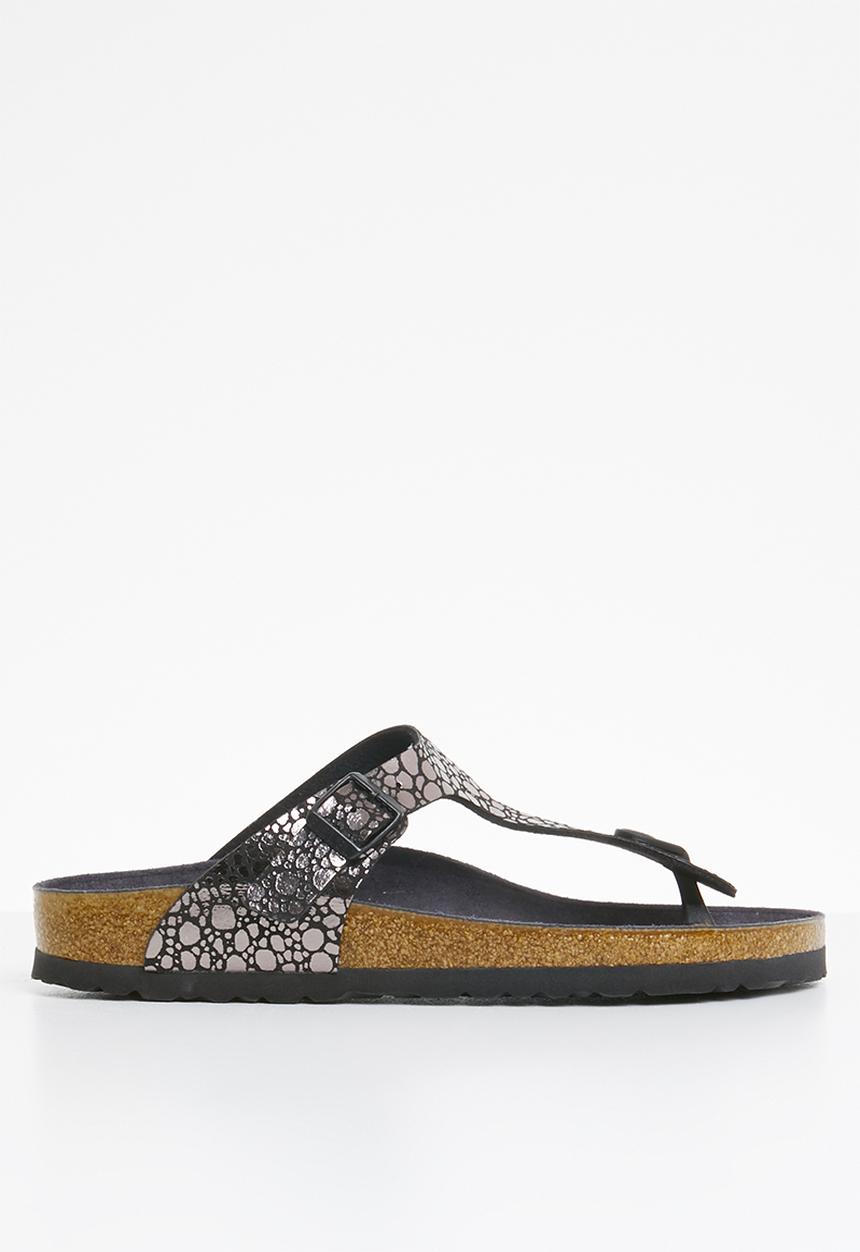 Birkenstock - Gizeh narrow - metallic stones black