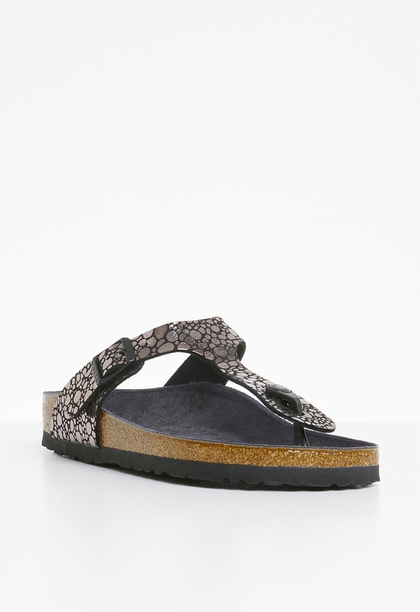 Birkenstock - Gizeh narrow - metallic stones black