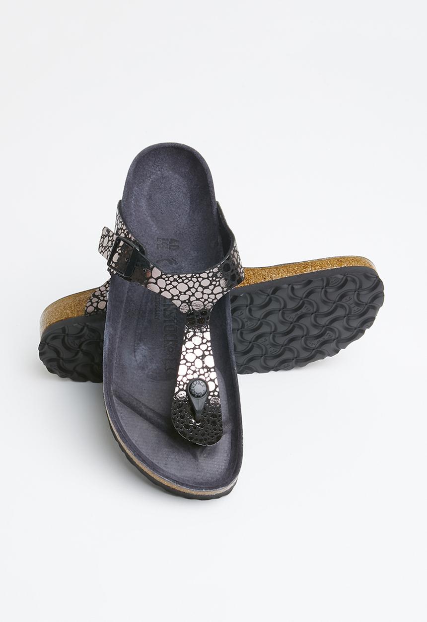 Birkenstock - Gizeh narrow - metallic stones black