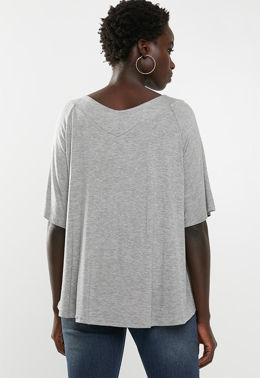 JEEP - Embroidered T-shirt - grey