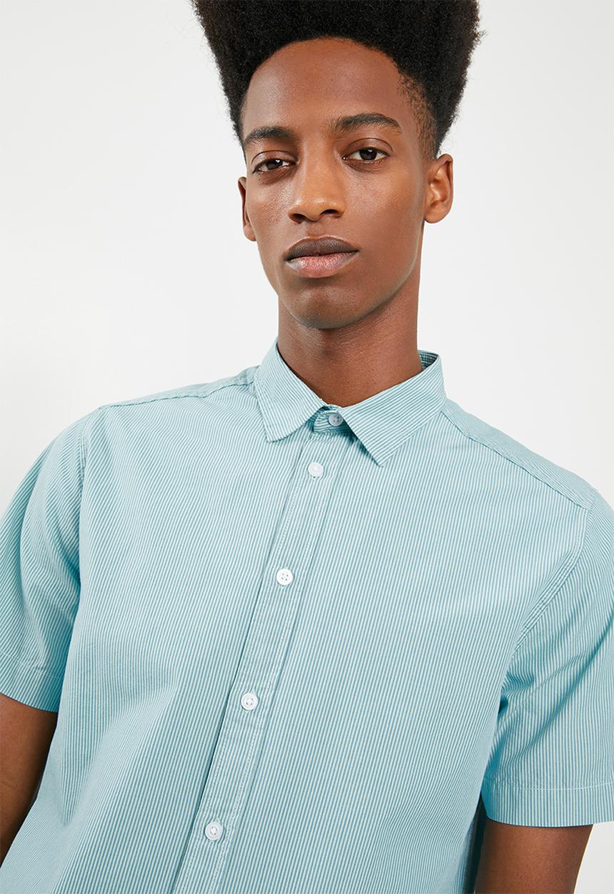 Superbalist - Short sleeve statement shirt - blue