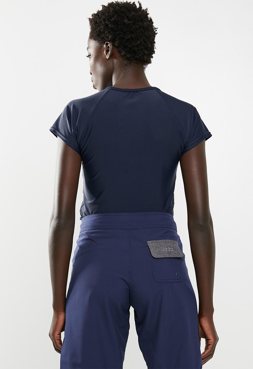 JEEP - Short sleeve rashvest - navy 