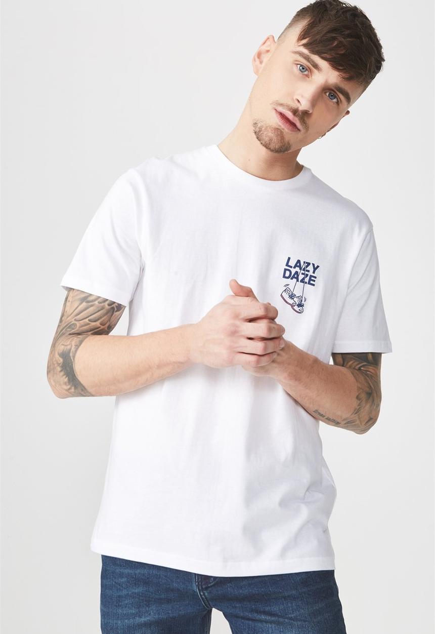 Cotton On - Tbar short sleeve tee  - white