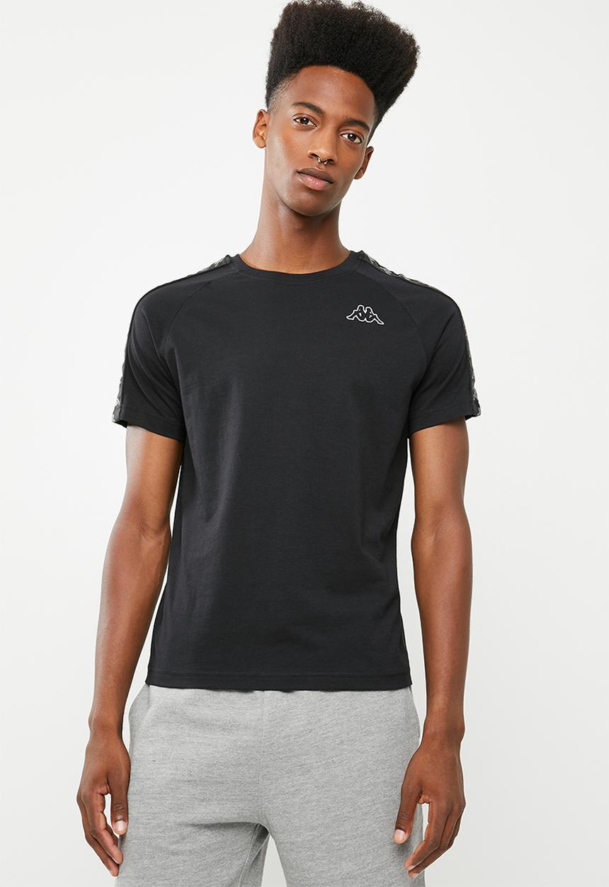 KAPPA - 222 Banda Coen slim tee - black & grey