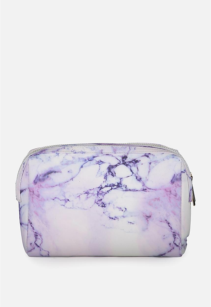 Typo - Dual Zipper Cosmetic Case - Lush Marble
