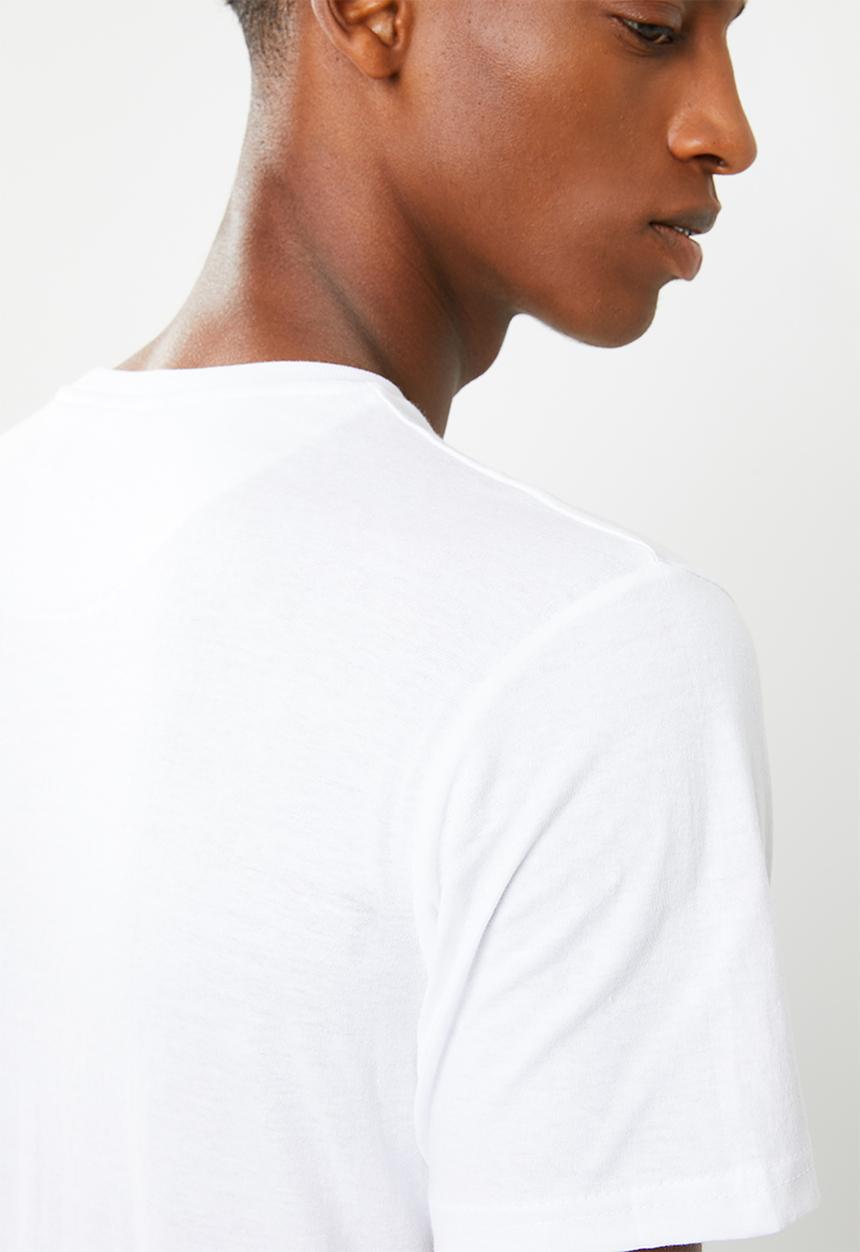 Brave Soul - Basilisk chest embroidered t-shirt - white