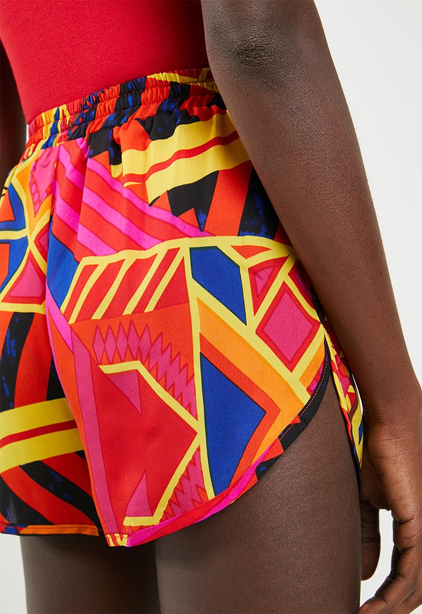 Missguided - Printed runner short - multi