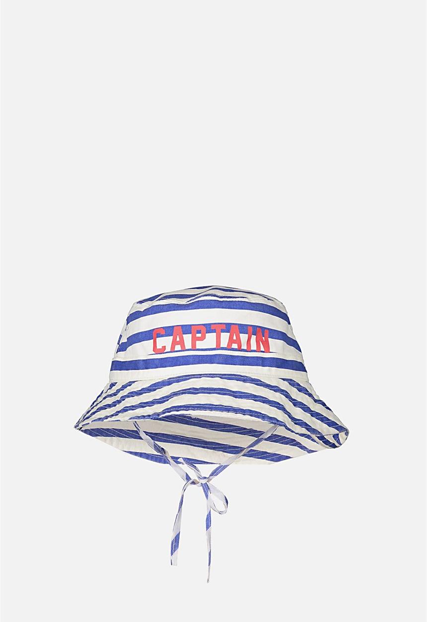 Cotton On - Kids bucket hat - blue & white 