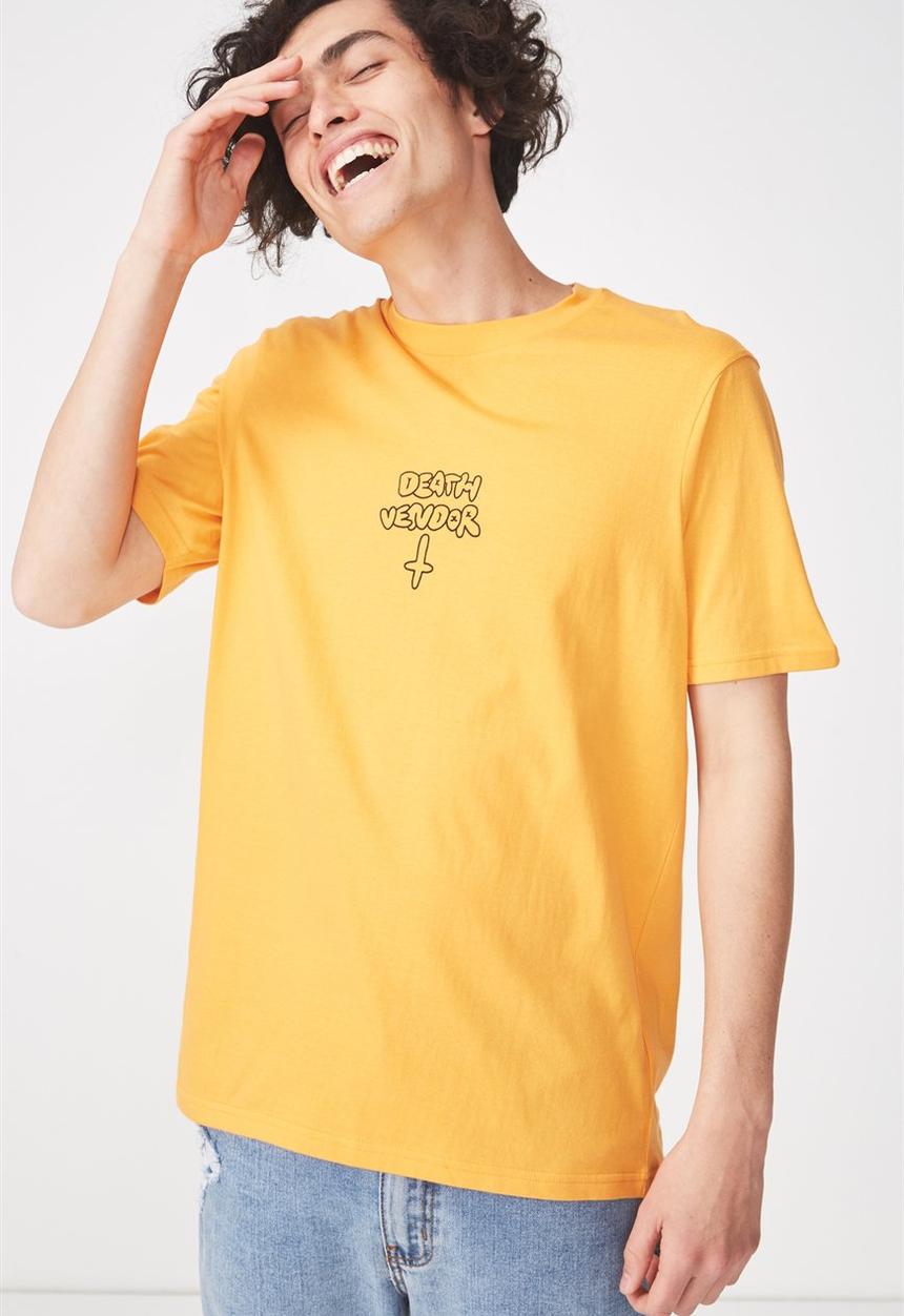 Cotton On - Tbar short sleeve tee  - orange