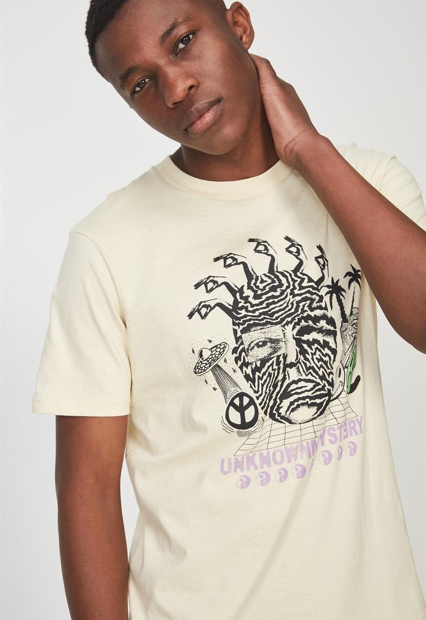 Cotton On - Tbar short sleeve tee - yellow