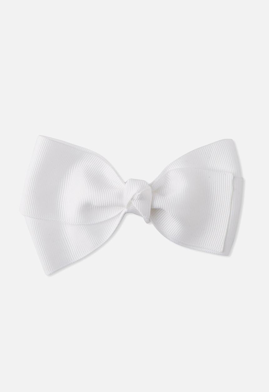 Cotton On - Big bow clips - white 