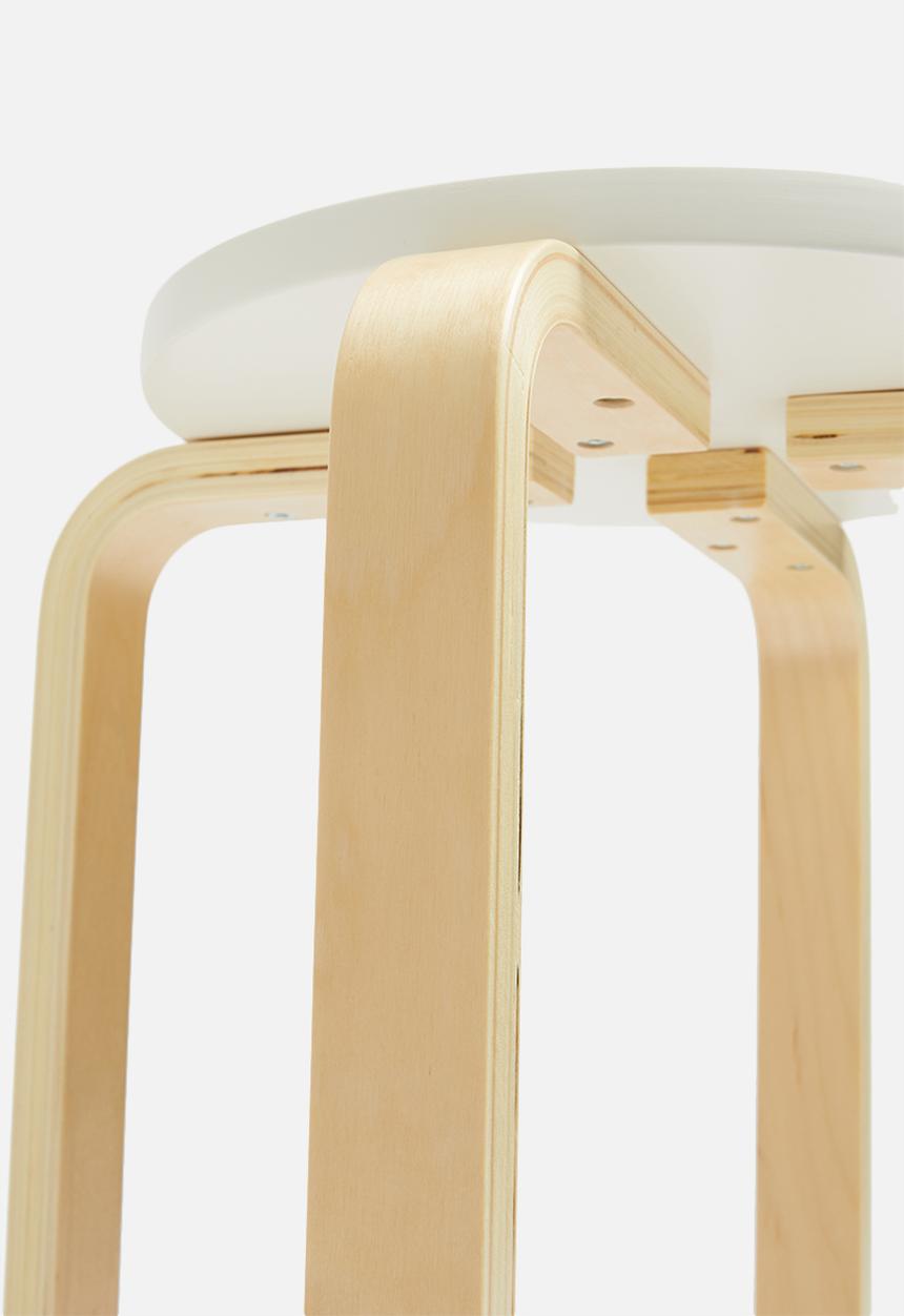 Sixth Floor - Emba stool - natural & white