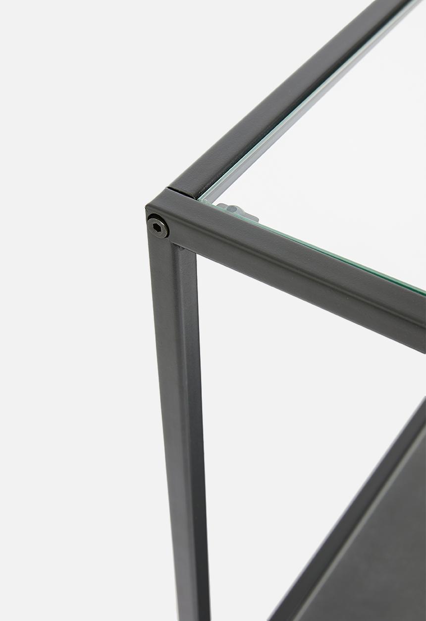 Sixth Floor - Seaford kitchen trolley shelf - black