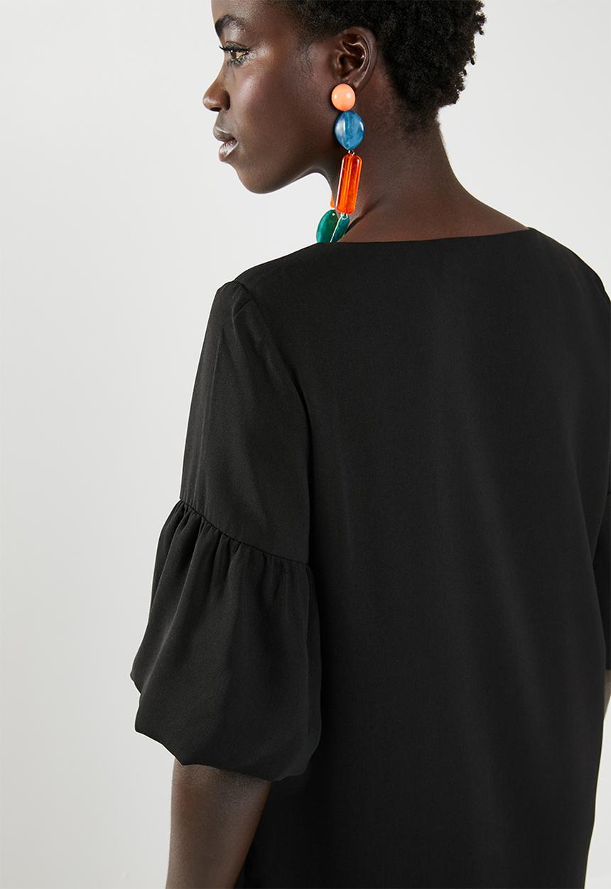 Vero Moda - Lee short sleeve short dress - black