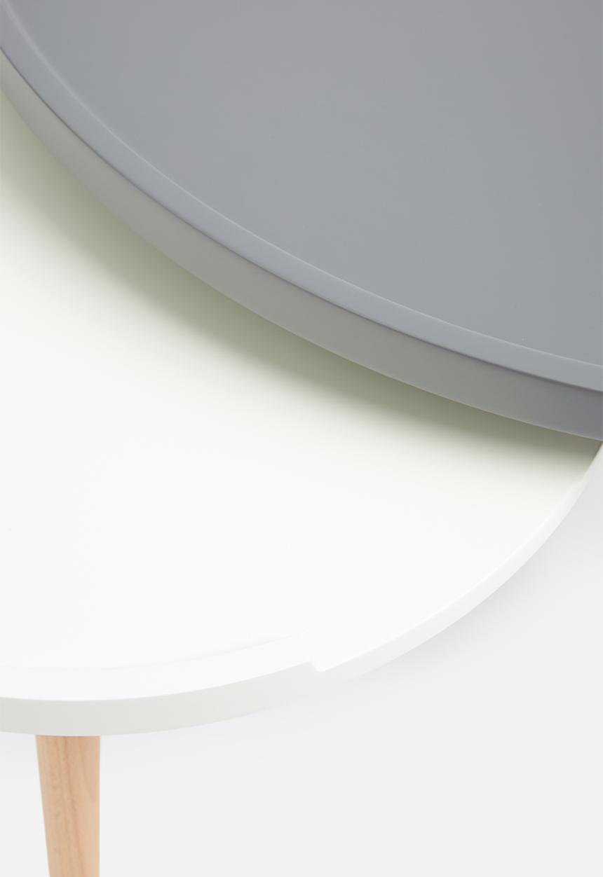 Sixth Floor - Alva coffee table set - grey & white