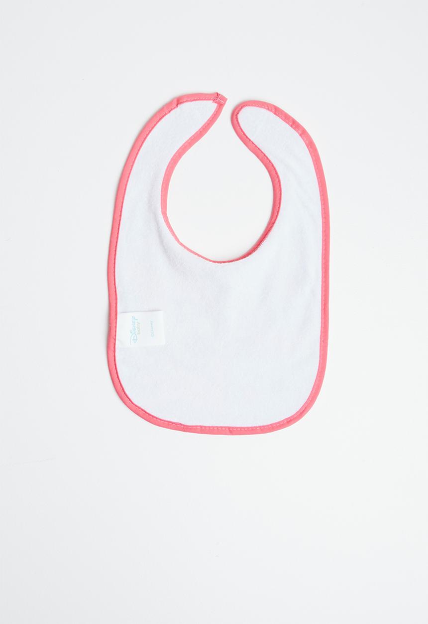 Character Baby - Minnie Mouse jersey bib - pink & white