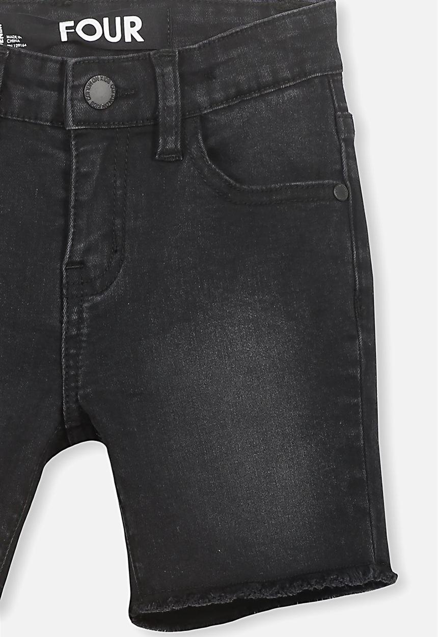 Cotton On - Pacey denim short - black