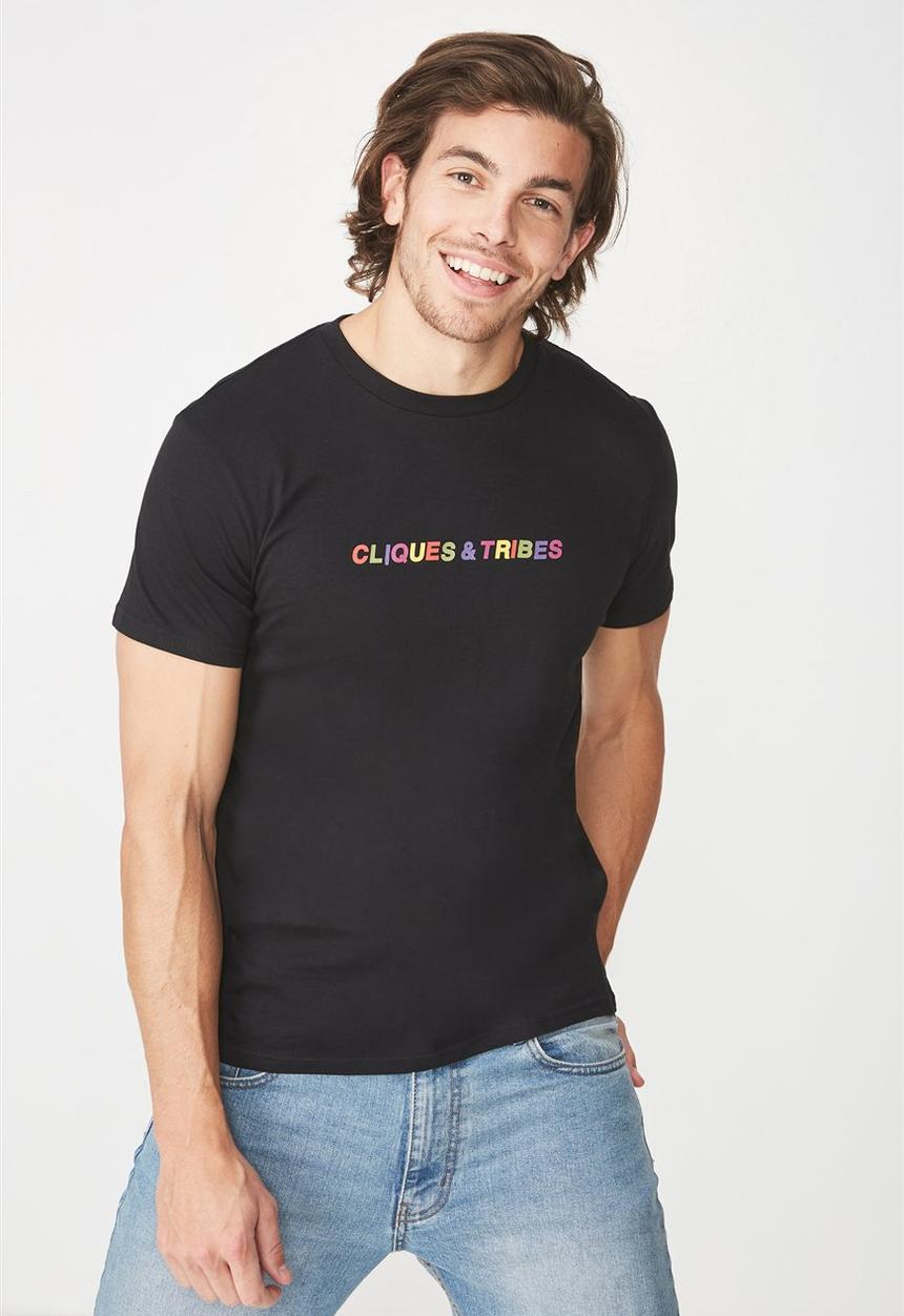 Cotton On - Tbar tee - black