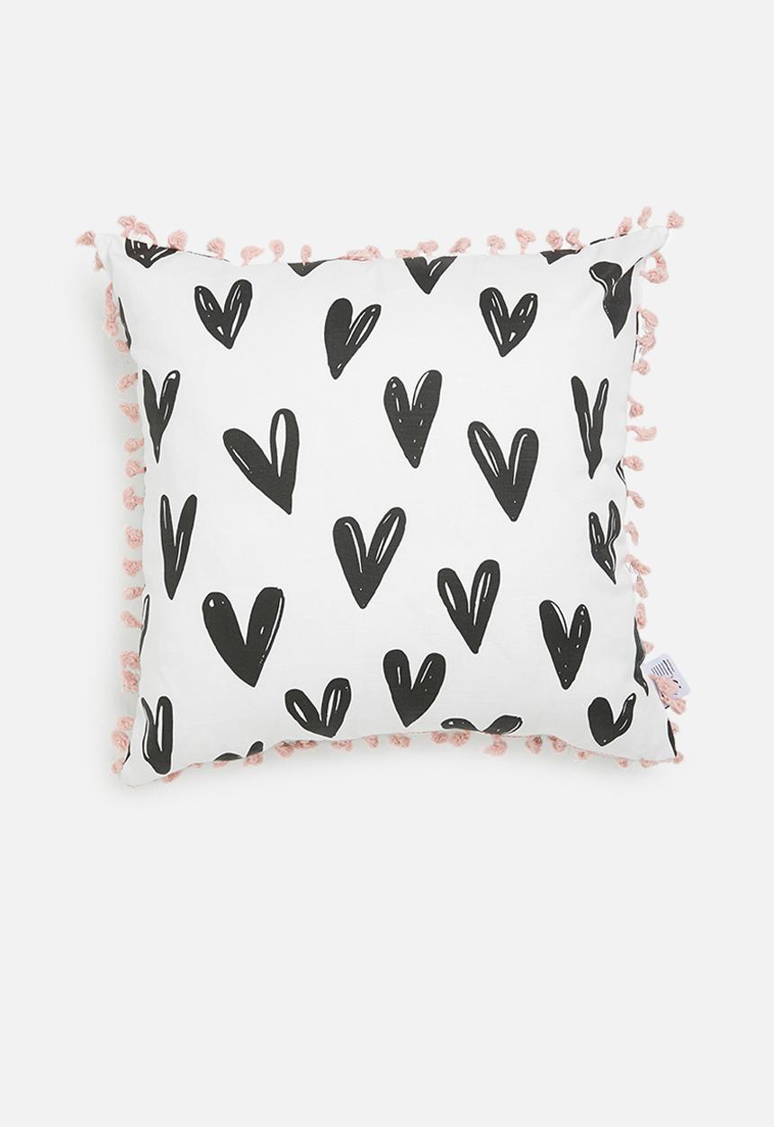 Sixth Floor - Minna kids cushion cover - black & pink