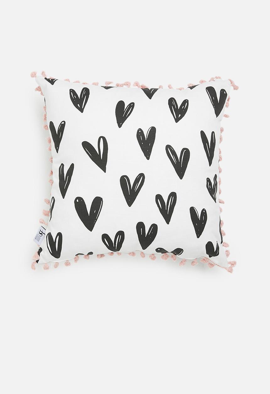 Sixth Floor - Minna kids cushion cover - black & pink