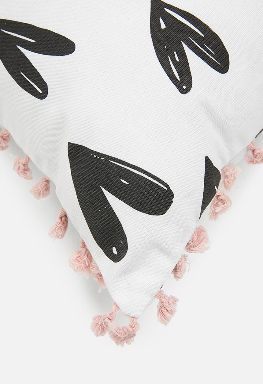 Sixth Floor - Minna kids cushion cover - black & pink