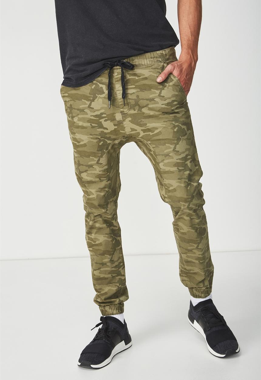 Cotton On - Drake cuffed pant - khaki