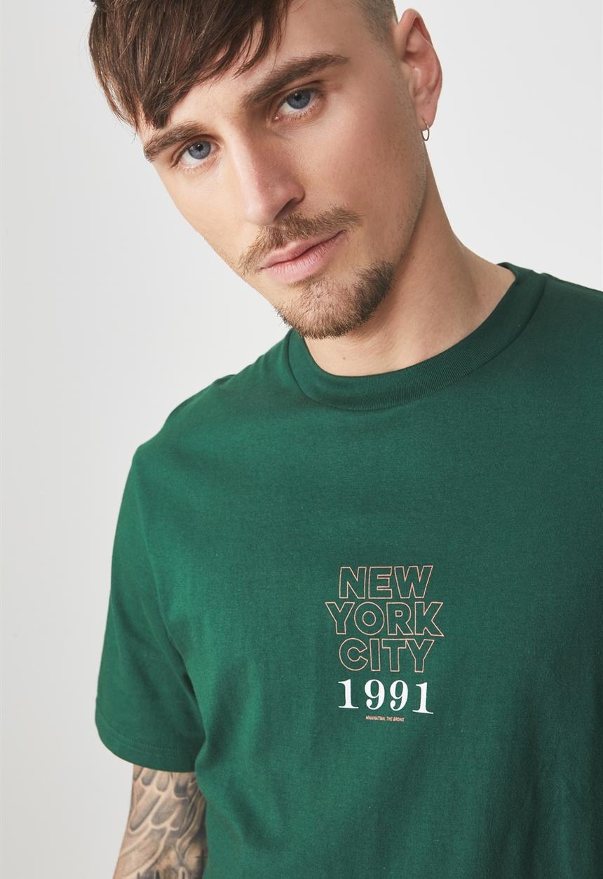 Cotton On - Tbar short sleeve tee - green