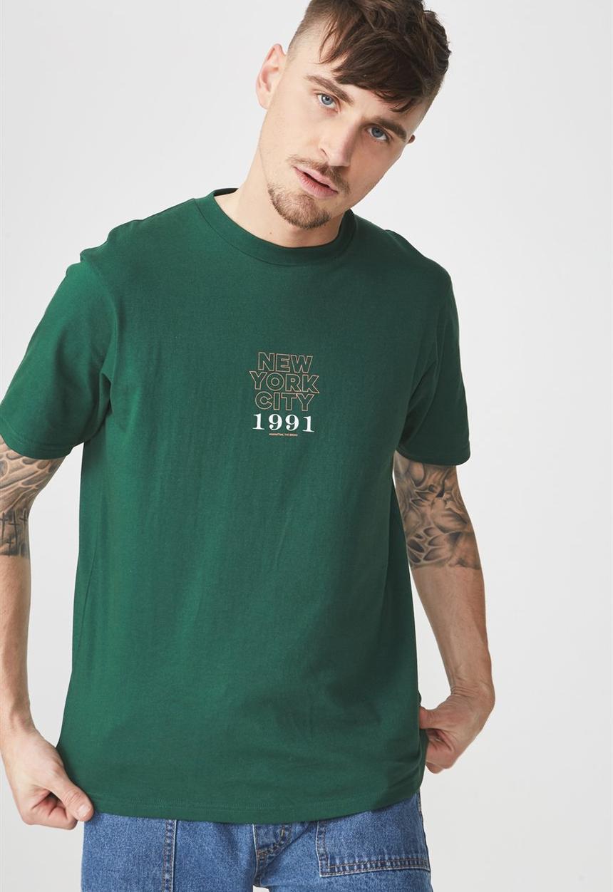 Cotton On - Tbar short sleeve tee - green