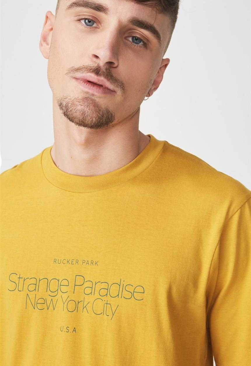 Cotton On - Tbar short sleeve tee  - gold