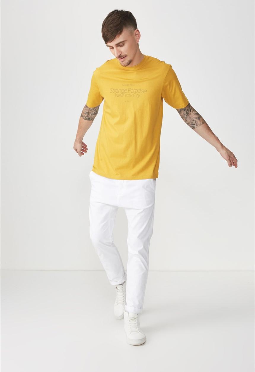 Cotton On - Tbar short sleeve tee  - gold