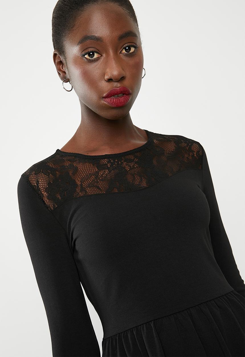 ONLY - Niella lace dress - black