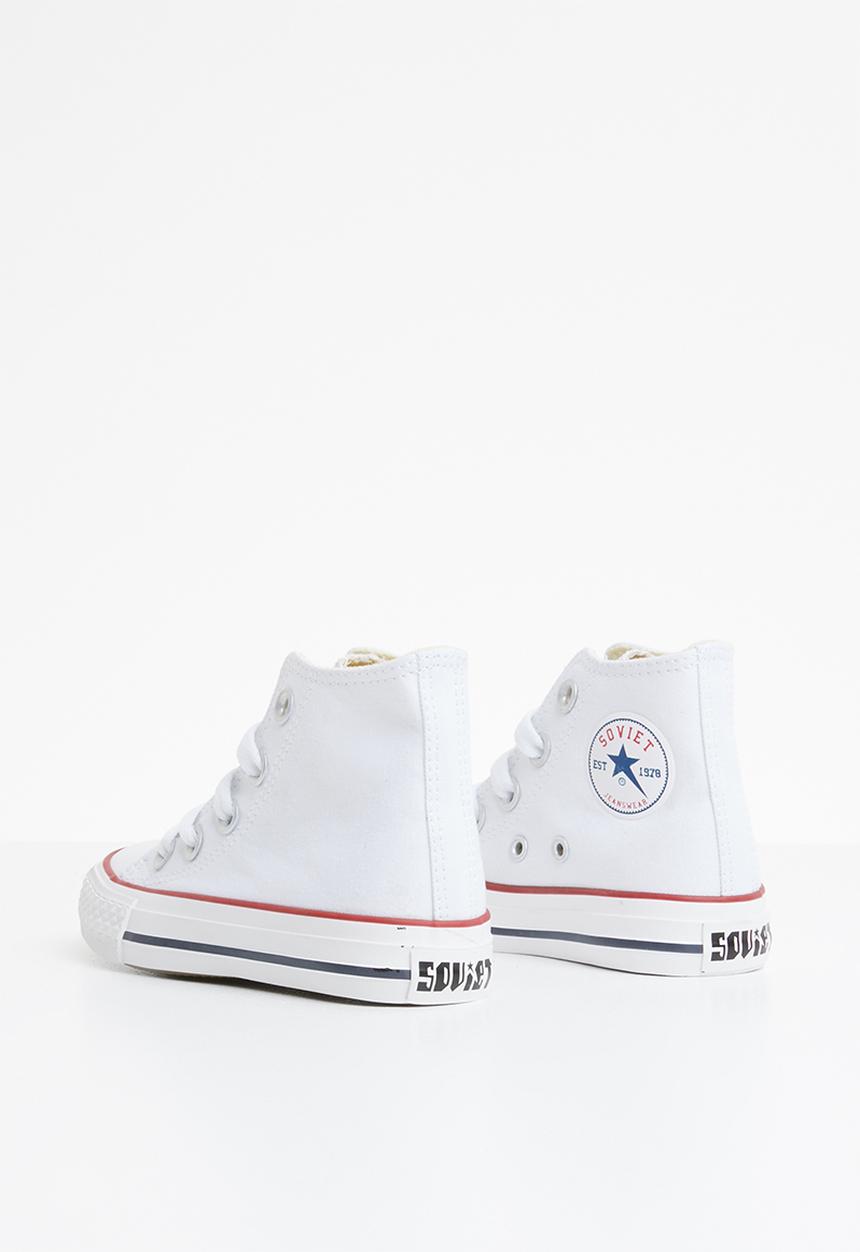 SOVIET - Viper hi cut sneaker - white
