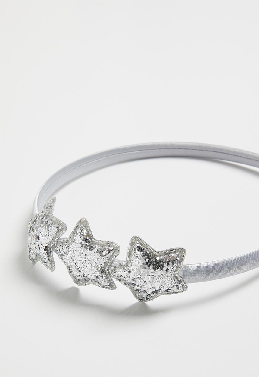 Pop Candy - Star detail headband - silver