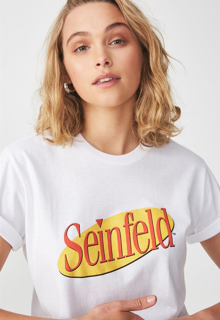 Cotton On - Tbar fox graphic logo tee - white