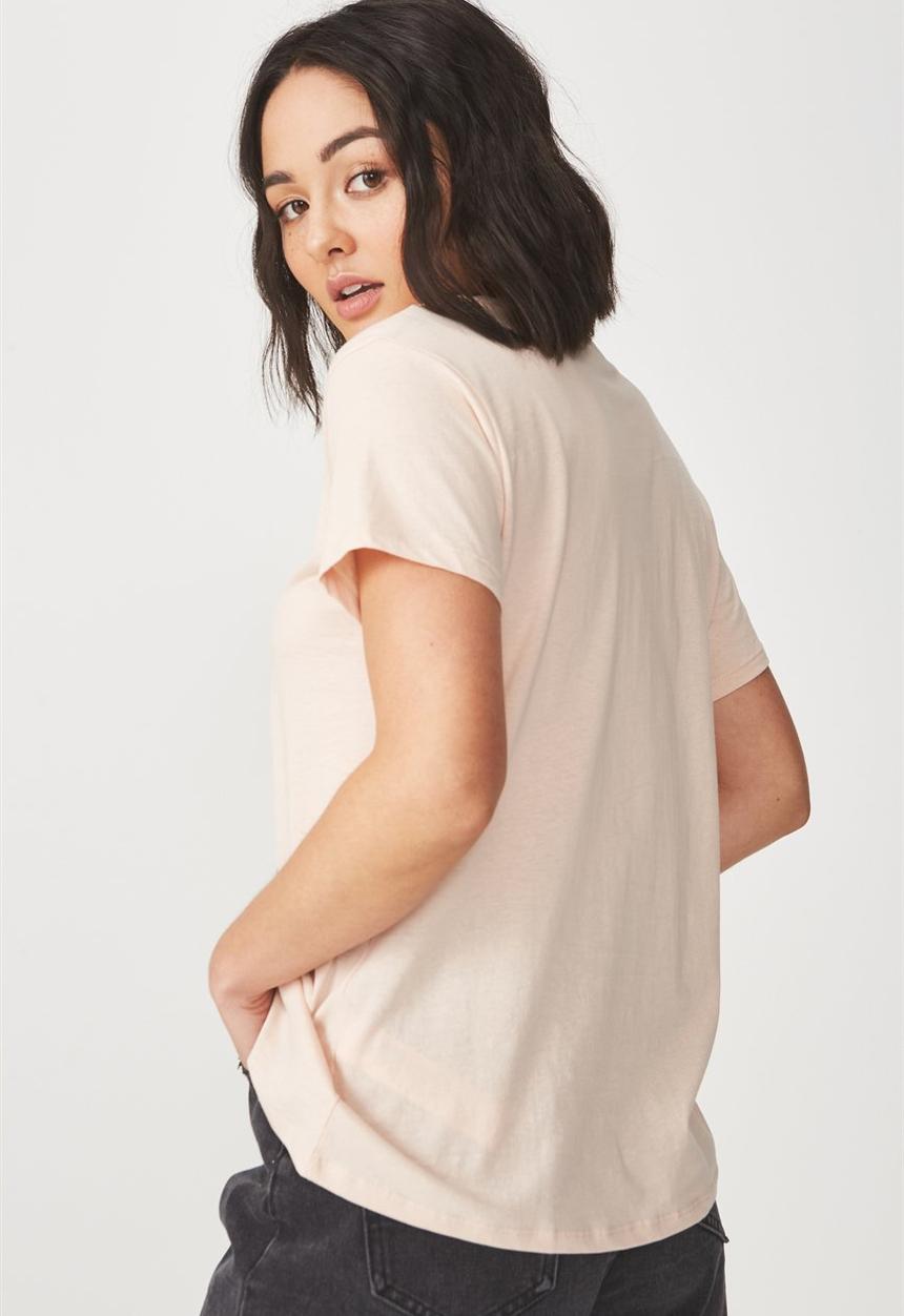 Cotton On - Tbar fox graph - peach 