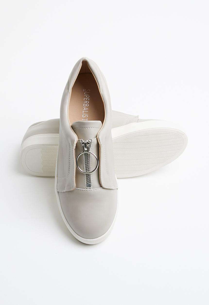 Superbalist - Amber zip sneaker - grey