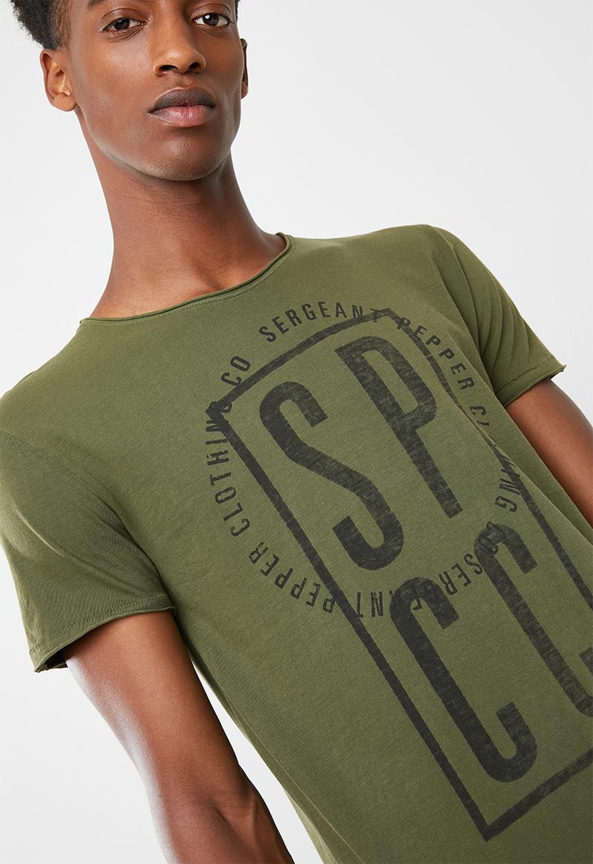 S.P.C.C - Stamp graphic printed tee - green
