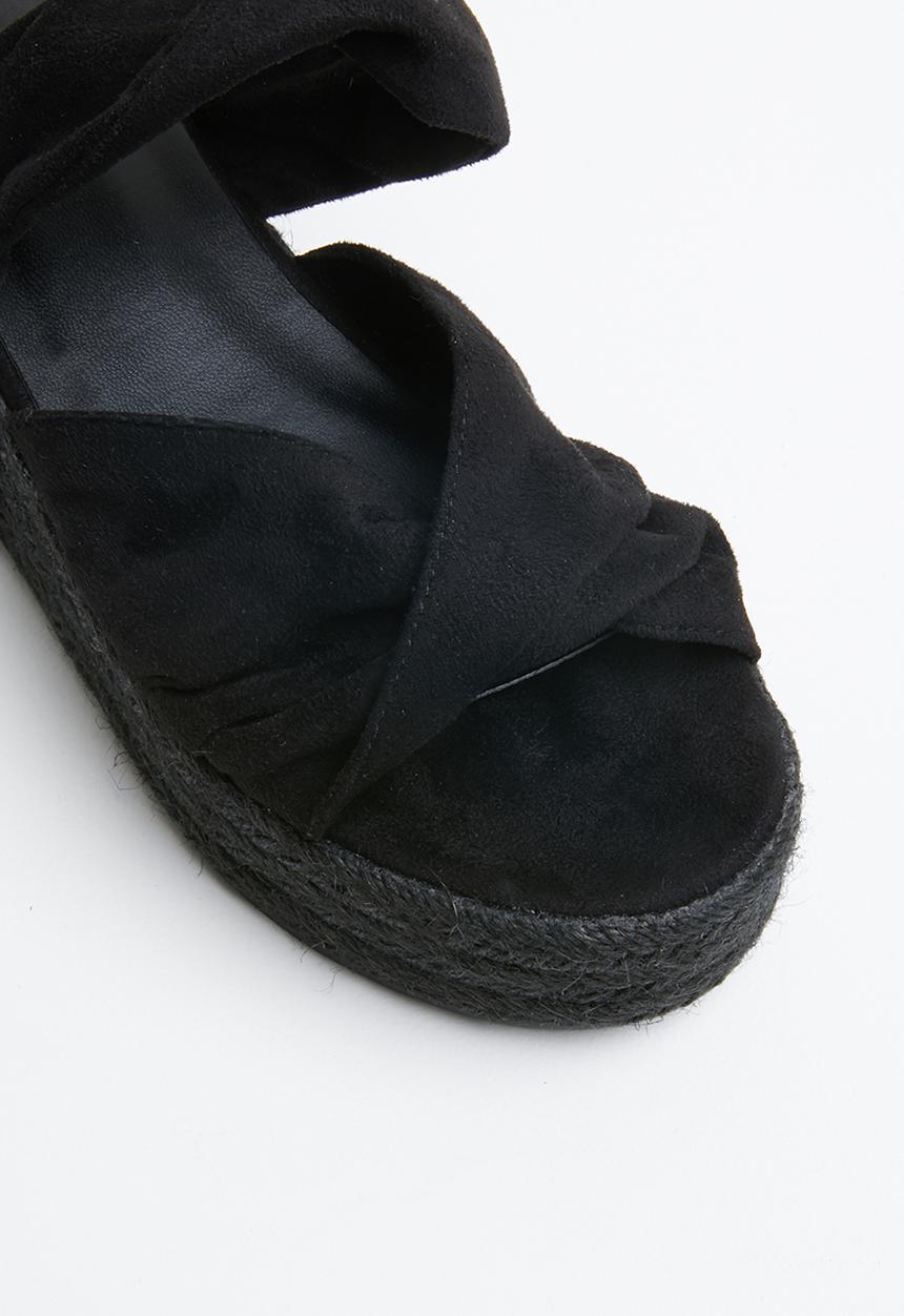 Superbalist - Lilly espadrille heel - black