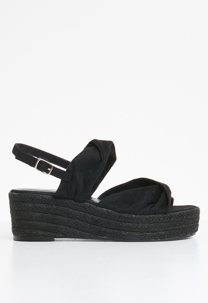 Superbalist - Lilly espadrille heel - black