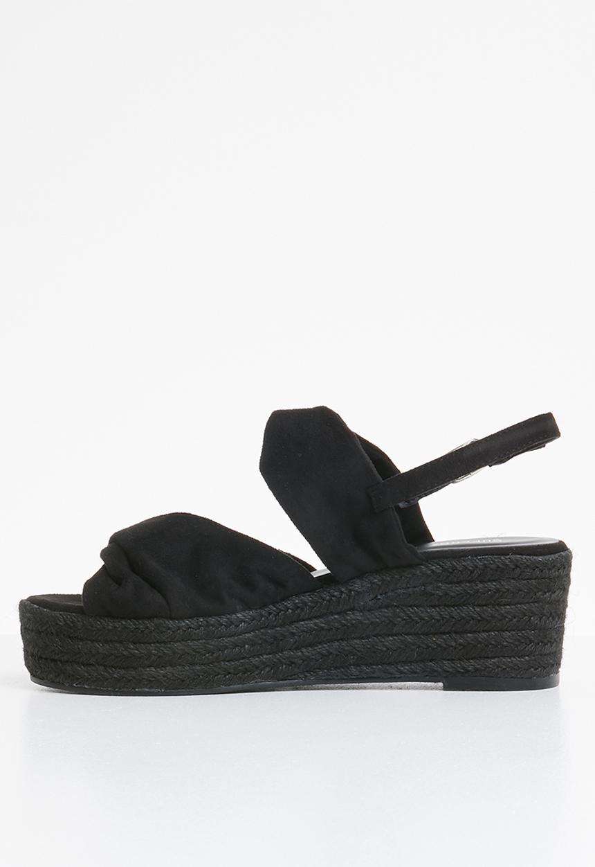 Superbalist - Lilly espadrille heel - black