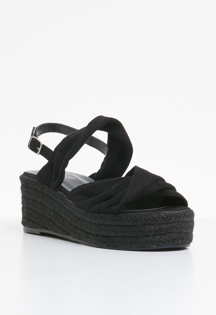 Superbalist - Lilly espadrille heel - black