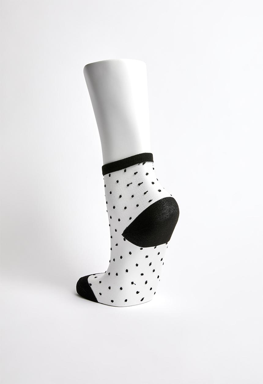 Superbalist - Pin dot sheer socks - black